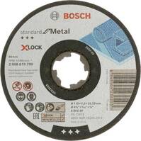 Bosch Accessories Standard for Metal 2608619780 Vágótárcsa, egyenes 115 mm 1 db Fém