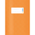 Heftumschlag, für Hefte A5, Polypropylen-Folie, 10,5 x 14,8 cm, orange gedeckt