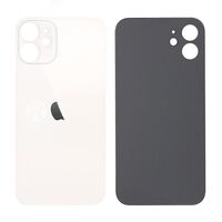 Back Glass Cover - White for Apple iPhone 12 Apple iPhone 12 Back Glass Cover - White, Back housing cover, Apple, iPhone 12, White, 200 Handy-Ersatzteile