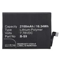 Battery 16.34Wh 7.78V 2100mAh , for VIVO Mobile ,