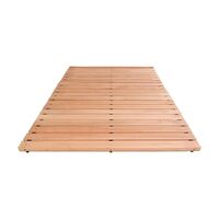 Wooden safety grid, per metre