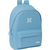 MOCHILA DOBLE PARA PORTATIL 15,6"+USB MUNICH BASICOS "AZUL"