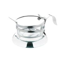Olympia Parmesan Dish with Spoon Made of Stainless Steel & Glass 75(H)x117(�)mm