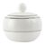 Royal Bone Afternoon Tea Sugar Bowl - White & Silver Line Bone China - 220 ml