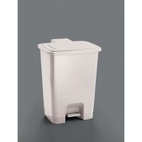 Coloured pedal bins, 30L white