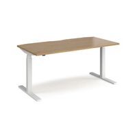 Electric height adjustable sit-stand single desks with dual motor