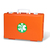 Valigetta di pronto soccorso Medic 2 - 39,5x27x13,5 cm - oltre 3 persone - arancio - PVS