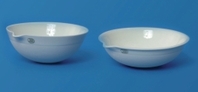 41ml LLG-Platos de evaporación con fondo redondo porcelana forma mediana