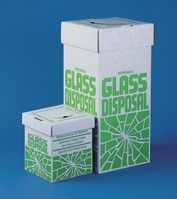 Entsorgungsbehälter für Glasbruch | Beschreibung: Tisch-Entsorgungsbehälter für Glasbruch