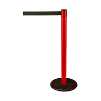 Poteaux de délimitation / Poteaux de barrage "Guide 28" | rouge noir similaire au Pantone Process Black 2 300 mm