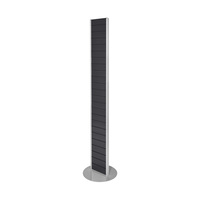 FlexiSlot® Tower "Slim" | anthracite grey similar to RAL 7016 1830 mm steel silver similar to RAL 9006 400 mm no