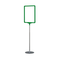 Promotional Display / Poster Stand "D Series" | green, similar to RAL 6032 A3