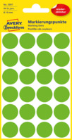 Markierungspunkte, Ø 18 mm, 4 Bogen/96 Etiketten, grün