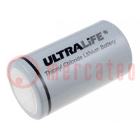 Battery: lithium; 3.6V; D; 19000mAh; non-rechargeable