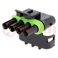 Connector: wire-wire; Weather Pack Tower; female; plug; for cable