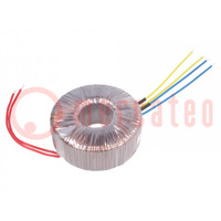 Transformer: toroidal; 200VA; 230VAC; 55V; 55V; 1.81A; 1.81A; H: 50mm