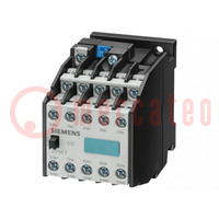Contactor: 10-pole; NC + NO x9; 24VAC; 10A; for DIN rail mounting