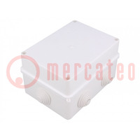 Enclosure: junction box; X: 118mm; Y: 157mm; Z: 94mm; wall mount