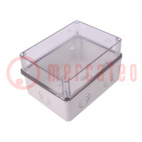 Enclosure: junction box; X: 109mm; Y: 149mm; Z: 54mm; ABS; IP55