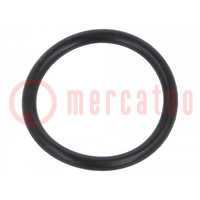 O-ring gasket; NBR rubber; Thk: 2mm; Øint: 17mm; black; -30÷100°C