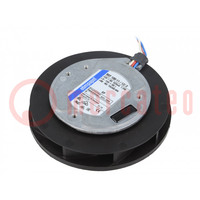 Fan: DC; radial; 12VDC; Ø100x51mm; 85m3/h; 66dBA; ball bearing