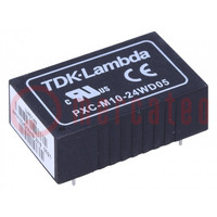 Converter: DC/DC; 10W; Uin: 9÷36V; Uout: 5VDC; Uout2: -5VDC; Iout: 1A