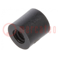 Spacer sleeve; cylindrical; polyamide; M2,5; L: 5mm; Øout: 5mm