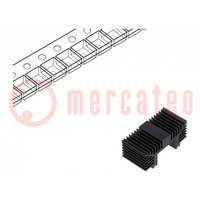 Heatsink: extruded; TO252,TO263; black; L: 12.7mm; W: 26mm; H: 11.7mm