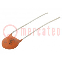 Capacitor: ceramic; 33pF; 100V; C0G (NP0); ±5%; THT; 2.5mm