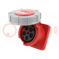 Connector: AC supply 3-phase; socket; female; 63A; 400VAC; PIN: 5