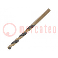 Drill bit; for metal; Ø: 5.1mm; Features: grind blade