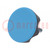 Knob; Ø: 70mm; Ext.thread: M12; 50mm; technopolymer PA; Cap: blue