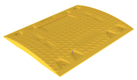 Modellbeispiel: Temposchwelle aus Recyclingmaterial mit Reflektoren, Überfahrlänge 400mm, gelb (Art. 3392-31)