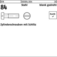 Zylinderschraube DIN 84/ISO 1207 Schlitz