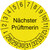Prüfplakette aus Graspapier, Nächster Prüftermin, gelb/schwarz, 1000 Stk/Rolle, 3,0 cm Version: 28-33 - Prüfjahre: 2028-2033