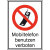 Verbots-Kombischild Mobiltelefon verboten, Alu geprägt, Größe 13,10x18,50 cm