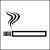 Hinweisschild zur Betriebskennzeichnung Rauchen gestattet, selbstkl. ,7x7cm