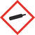 GHS-Gefahrensymbol 04 Gasflasche, 5,0 x 5,0 cm, 6 Stk/Bogen, selbstklebende PVC-