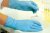 Detailbild - Nitril-Handschuhe, Alfatex30, unsteril, puderfrei, blau, groß