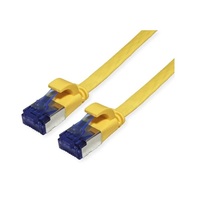 VALUE Kábel FTP CAT6a lapos kivitel 0,5m, sárga