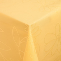 Tischdecke Floralie eckig; 110x140 cm (BxL); gelb; rechteckig