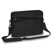 PEDEA Tablet Tasche 12,9 Zoll (32,8 cm) FASHION Hülle mit Zubehörfach, Schultergurt, schwarz/blau