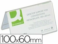 Identificador sobremesa (100x60 mm) metacrilato de Q-Connect