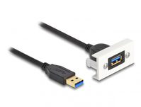 DeLOCK Easy 45 USB-kabel 1 m USB 3.2 Gen 1 (3.1 Gen 1) USB A Zwart