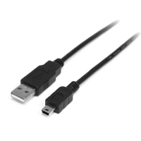 StarTech.com 2m, USB 2.0 A/Mini USB B, M/M kabel USB USB A Mini-USB B Czarny