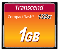 Transcend 1 GB CF 133x Karta pamięci CompactFlash MLC