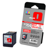 Olivetti IN704 High capacity colour ink-jet cartridge inktcartridge Origineel Cyaan, Magenta, Geel