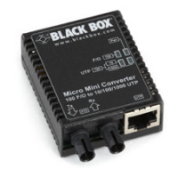 Black Box LMC402A netwerk media converter 1000 Mbit/s 1310 nm Multimode Zwart
