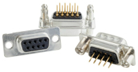 Conec 163A13649X kabel-connector D-SUB 25-pin Zwart, Zilver