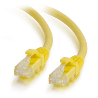 C2G Câble de raccordement pour réseau Cat6A UTP LSZH de 0,5 m - Gelb